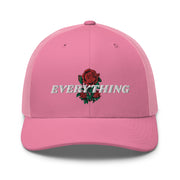 EVERYTHING ROSES 3 LINK UP Trucker hat - Pink/White